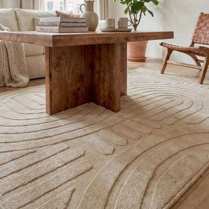 Vloerkleed Japandi beige 160x230cm