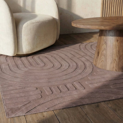 Vloerkleed Japandi taupe 160x230cm
