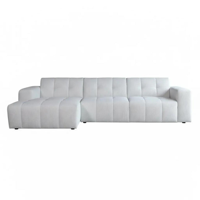 Hoekbank Wave off-wite polyester 305cm links