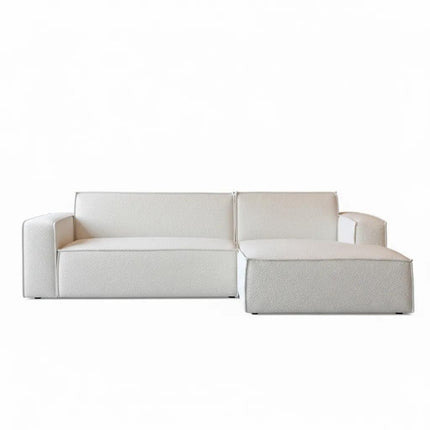 Hoekbank Enzo naturel polyester 280cm rechts