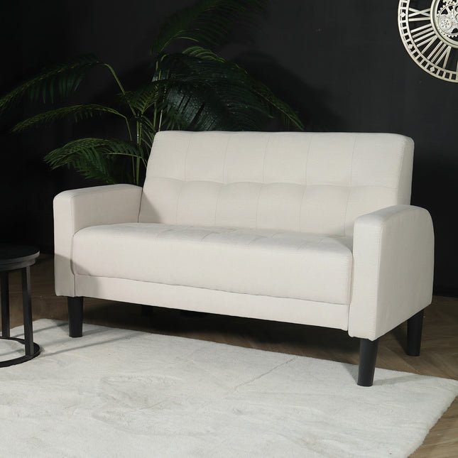 Zitbank beige stof 120cm Ghislaine