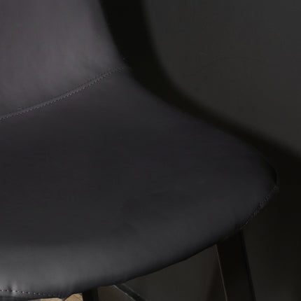 SET DEAL: 4 Eetkamerstoelen antraciet kunstleder Simpy