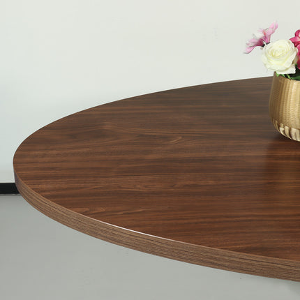 Eettafel ovaal melamine 210cm Tommy bruin ovale tafel