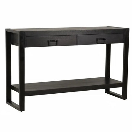 Bijzettafel 120cm mangohout Vera zwart