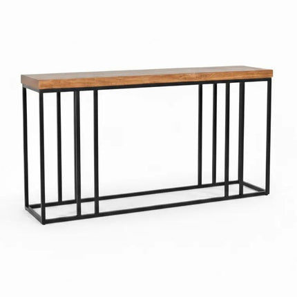 Bijzettafel 150cm mangohout Don lichtbruin