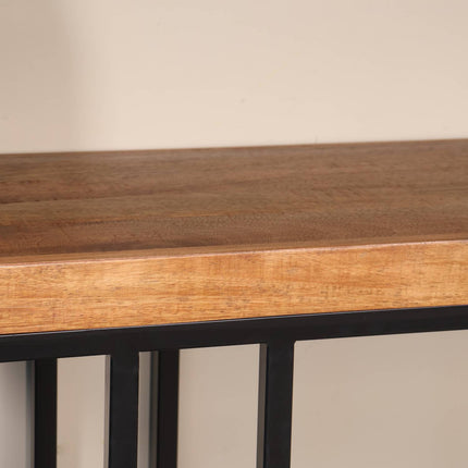 Bijzettafel 150cm mangohout Don lichtbruin