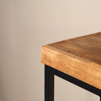 Bijzettafel 150cm mangohout Don lichtbruin