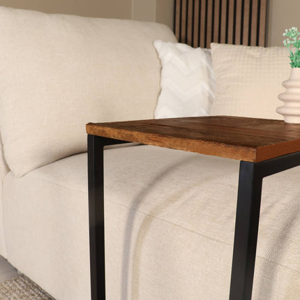 Bijzettafel Jerry 55cm bruin mangohout