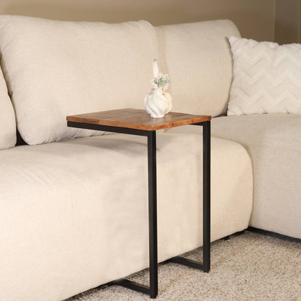 Bijzettafel Jerry 55cm lichtbruin mangohout