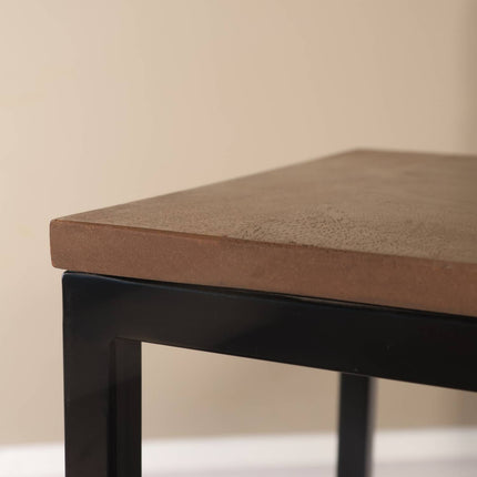 Bijzettafel Jerry 55cm walnoot mangohout