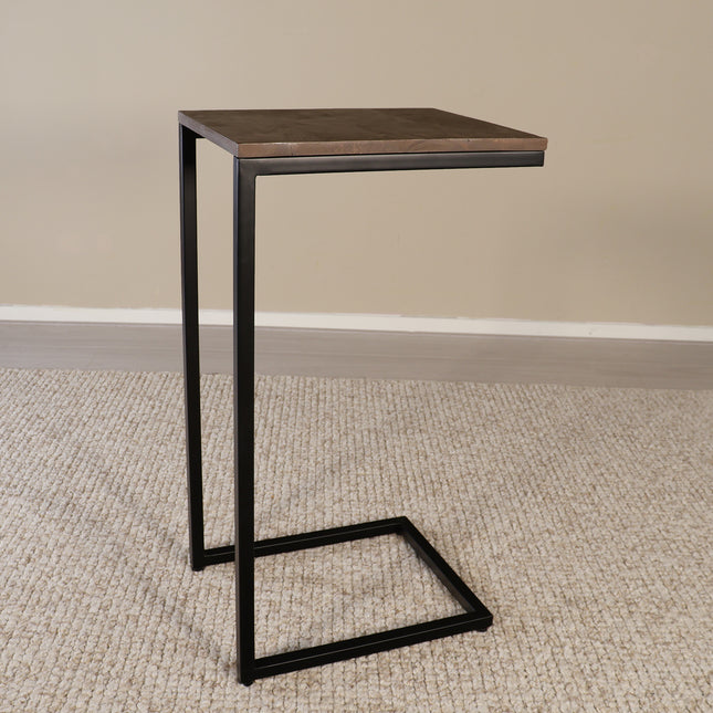 Bijzettafel Jerry 70cm walnoot mangohout