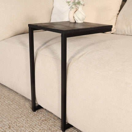 Bijzettafel Jerry 55cm zwart mangohout