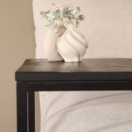 Bijzettafel Jerry 55cm zwart mangohout