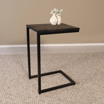 Bijzettafel Jerry 55cm zwart mangohout
