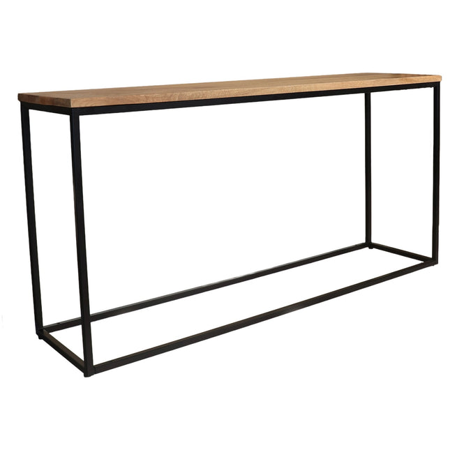 Bijzettafel 150cm mangohout lichtbruin Osso