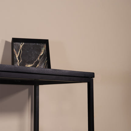 Bijzettafel 120cm mangohout zwart Osso