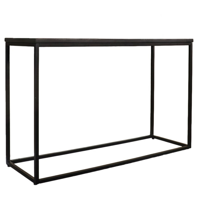 Bijzettafel 120cm mangohout zwart Osso