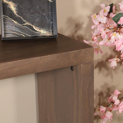 Bijzettafel 150cm mangohout Randy walnoot