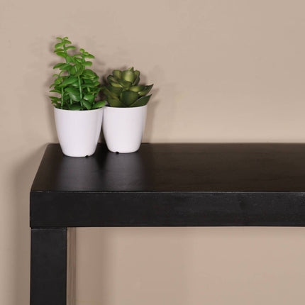 Bijzettafel 150cm mangohout Randy zwart