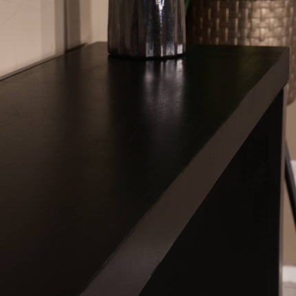 Bijzettafel 150cm mangohout Randy zwart