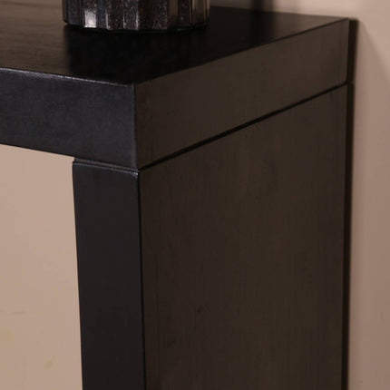 Bijzettafel 150cm mangohout Randy zwart