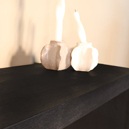 Bijzettafel 150cm mangohout Randy zwart