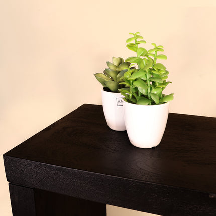 Bijzettafel 150cm mangohout Randy zwart