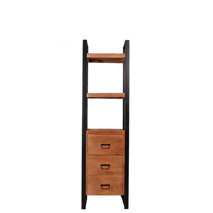 Boekenkast Blizy 200cm bruin mangohout