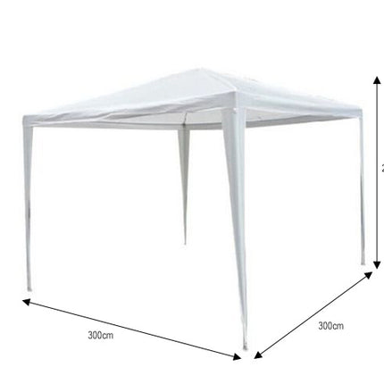 Partytent wit 3x3m zonder zijwanden budget