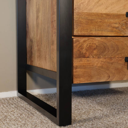 Bureau Nicko 145cm bruin mangohout