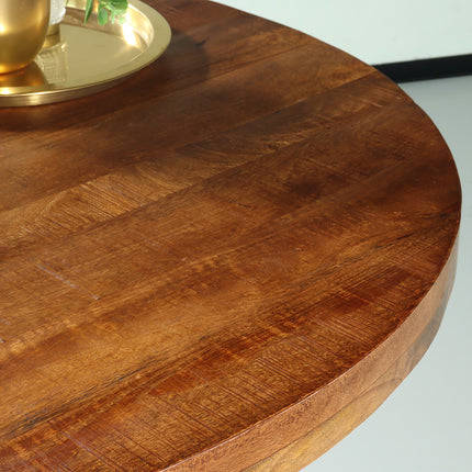 Eettafel Jones rond 120cm bruin mangohout