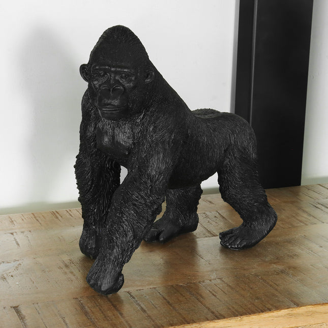 Zwart ornament Gorilla decoratief beeld