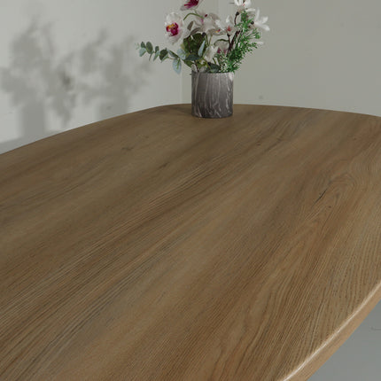 Eettafel Deens ovaal 240cm lichtbruin Hero ovale eettafel