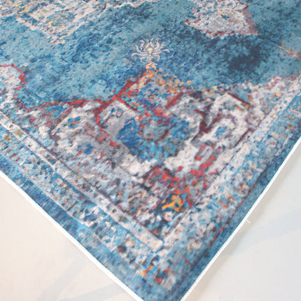 Vloerkleed vintage 200x300cm blauw perzisch oosters tapijt