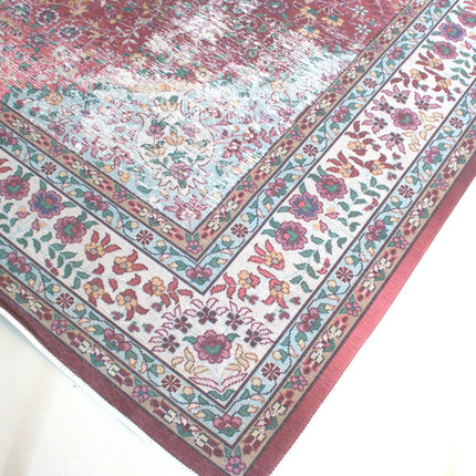 Vloerkleed vintage 200x300cm donkerrood perzisch oosters tapijt