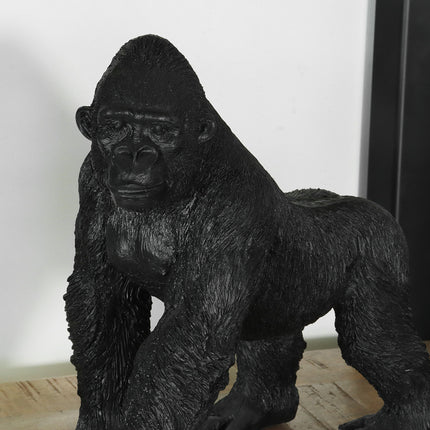 Zwart ornament Gorilla decoratief beeld