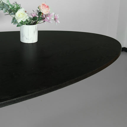 Eettafel ovaal 240cm Rato zwart ovale eettafel