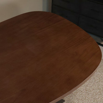 Eettafel organisch Jillian 160cm bruin eiken fineer