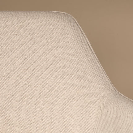SET DEAL 6 stuks: Eetkamerstoel draaibaar Dakota beige stof