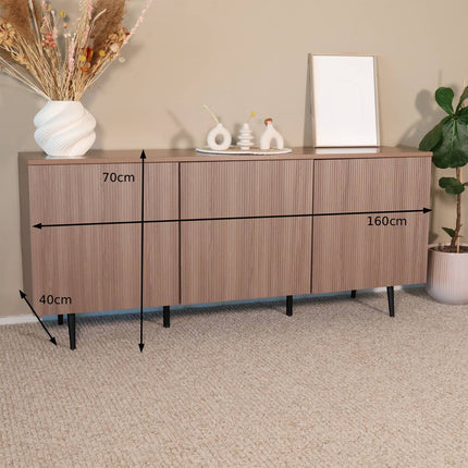 Dressoir melamine lichtbruin 160cm Oscar