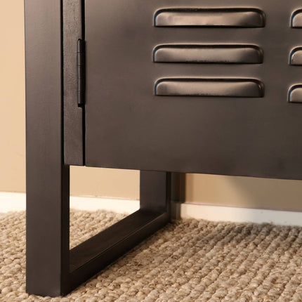 Dressoir mangohout 200cm zwart Jazzy