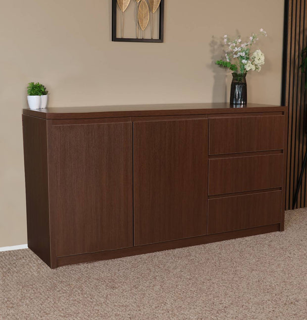 Dressoir melamine walnoot 160cm Cassie