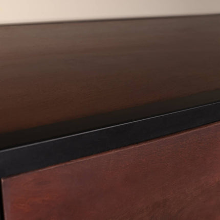 Dressoir visgraat mangohout 200cm walnoot Cody