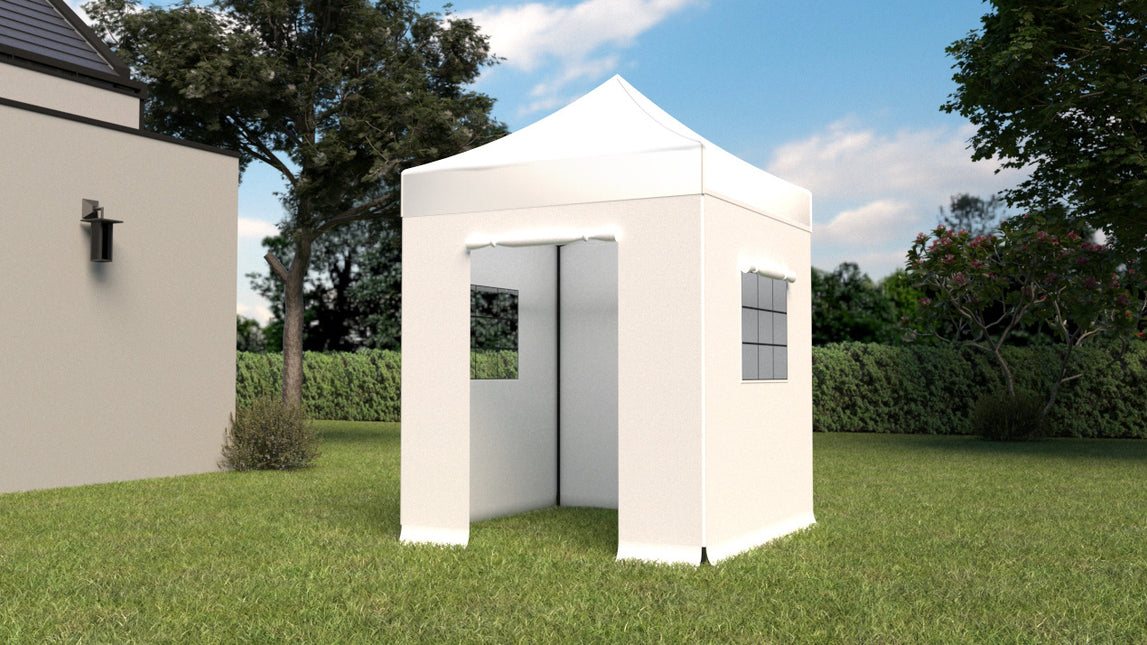 Easy up 2x2m wit met zijwanden