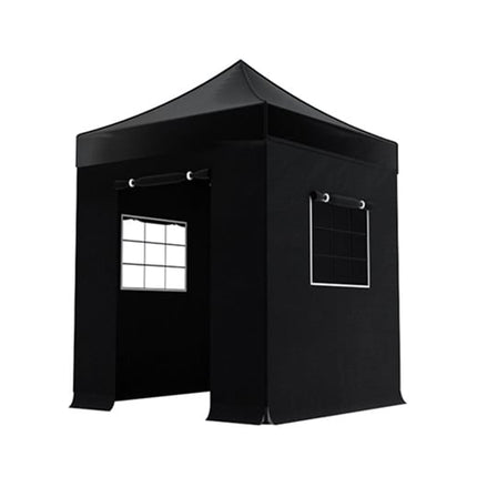Easy up 2x2m zwart met zijwanden
