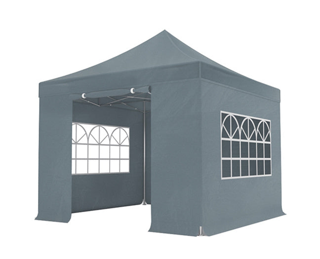 Easy up 3x3m grijs 40mm met zijwanden