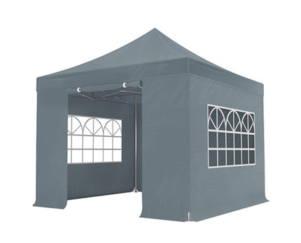 Easy up 3x3m grijs 40mm met zijwanden