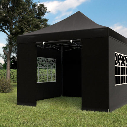 Easy up 3x3m zwart 40mm met zijwanden