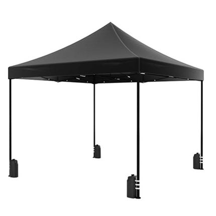 Easy up 3x3m zwart met zijwanden