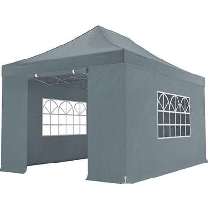 Easy up 3x4,5m grijs 40mm met zijwanden